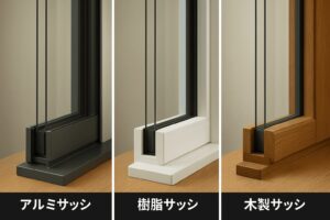 サッシの違い