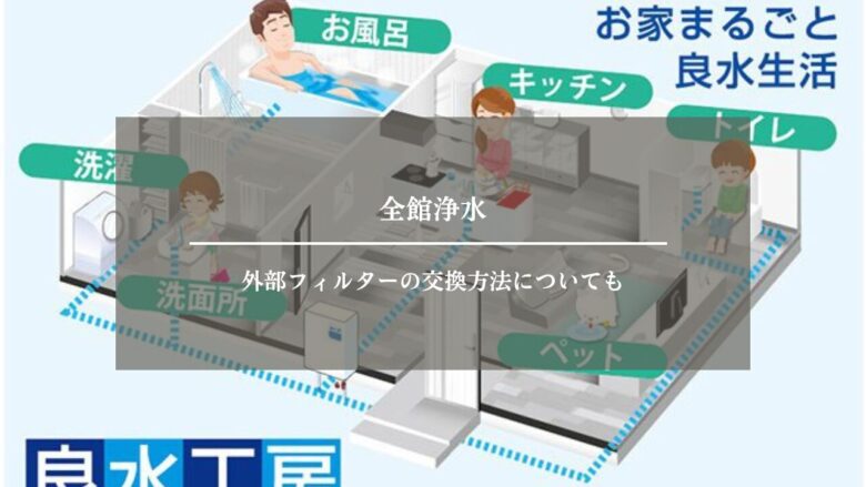 全館浄水|外部フィルターの交換方法についても