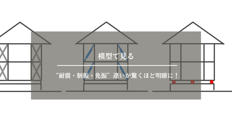 模型で見る“耐震・制振・免振”違いが驚くほど明瞭に！