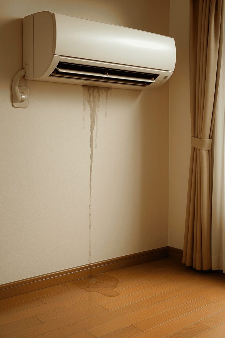 エアコンからの水漏れが多くなる夏本番