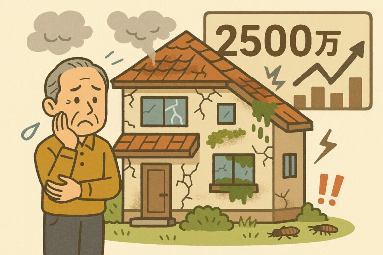戸建てをメンテナンスしないと最終的に2500万円？60年の修繕費総額と避けるべき落とし穴
