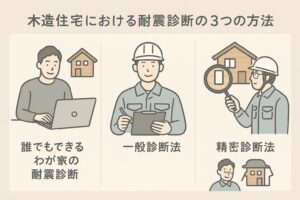 木造住宅における耐震診断の3つの方法 
