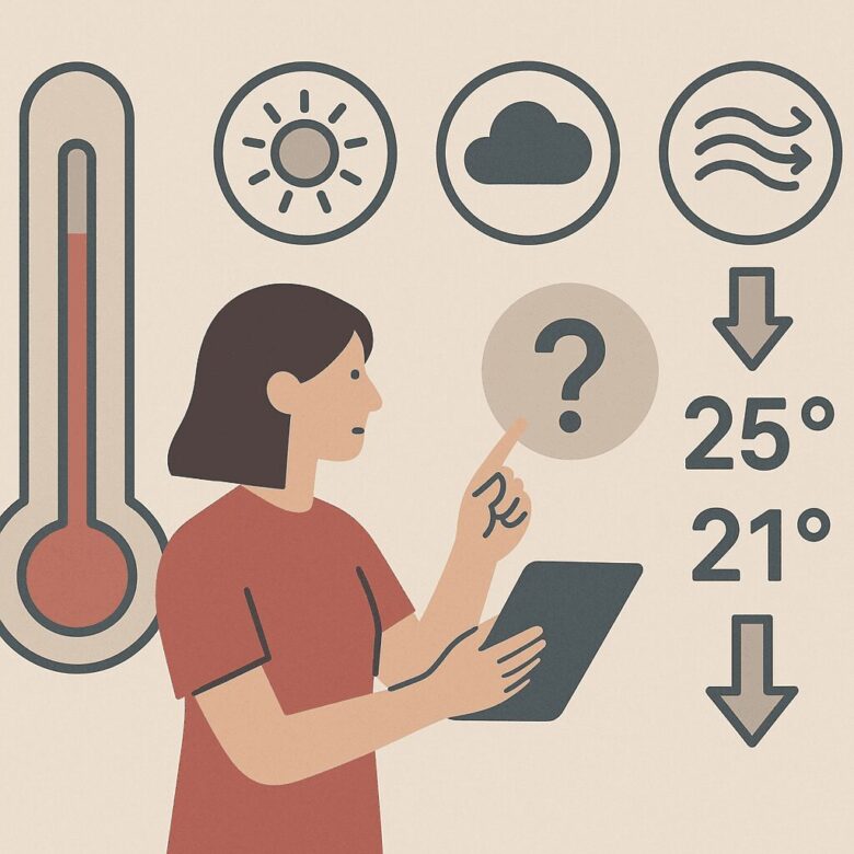 体感温度を数値で把握！風の影響で何℃変わる？ 