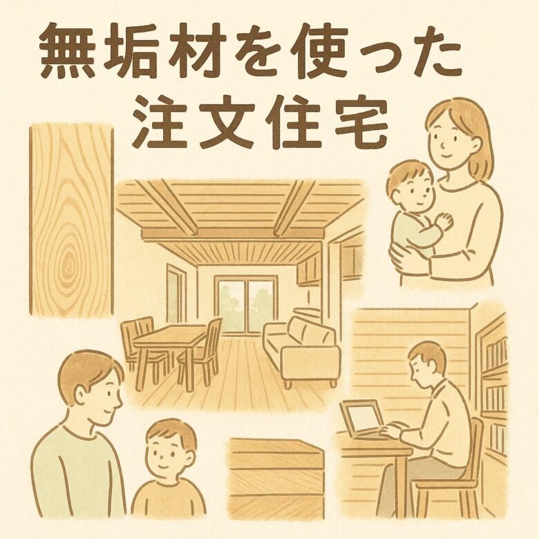 注文住宅 無垢材 優しいイメージ