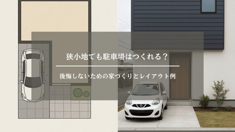 狭小地でも駐車場はつくれる？後悔しないための家づくりとレイアウト例