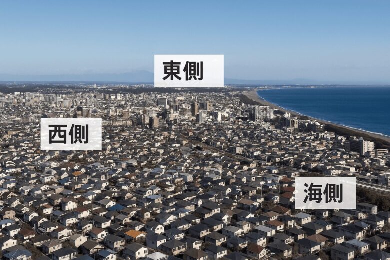 【茅ヶ崎エリア別】土地相場と環境の違い(東側・西側・海側)