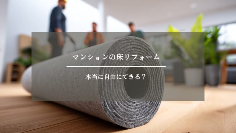 マンションの床リフォームは本当に自由にできる？