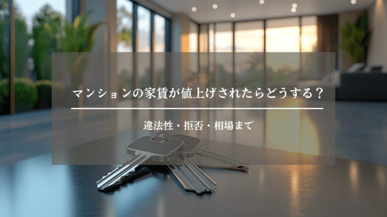 マンションの家賃が値上げされたらどうする?違法性・拒否・相場まで